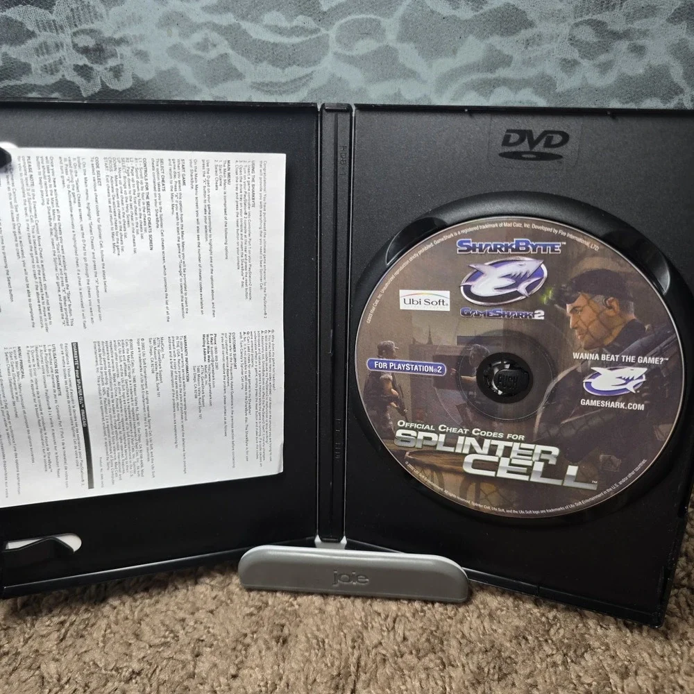 Gameshark 2 PS2 Version 3 Official Cheat Codes for Splinter Cell (PlayStation 2)